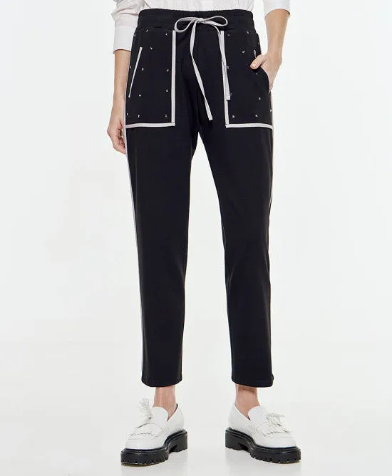 SALE Rhinestone Elastic Waist Pants