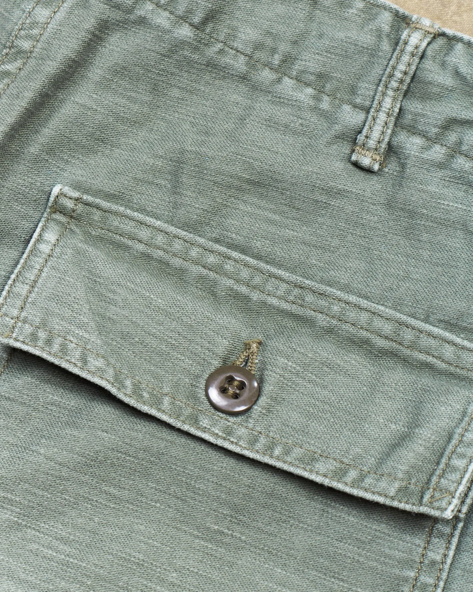 Second Hand OrSlow 5002 Fatigue Pants Green Size EU S / JPN 2