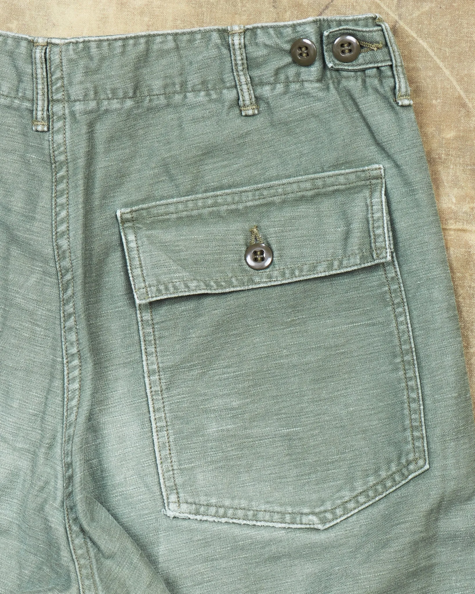 Second Hand OrSlow 5002 Fatigue Pants Green Size EU S / JPN 2