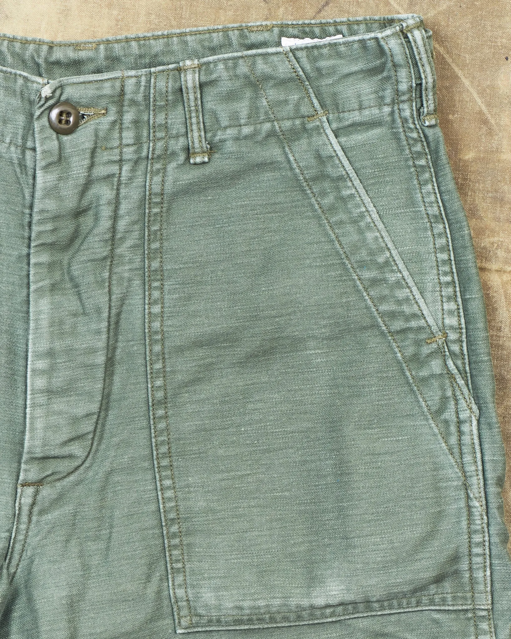 Second Hand OrSlow 5002 Fatigue Pants Green Size EU S / JPN 2