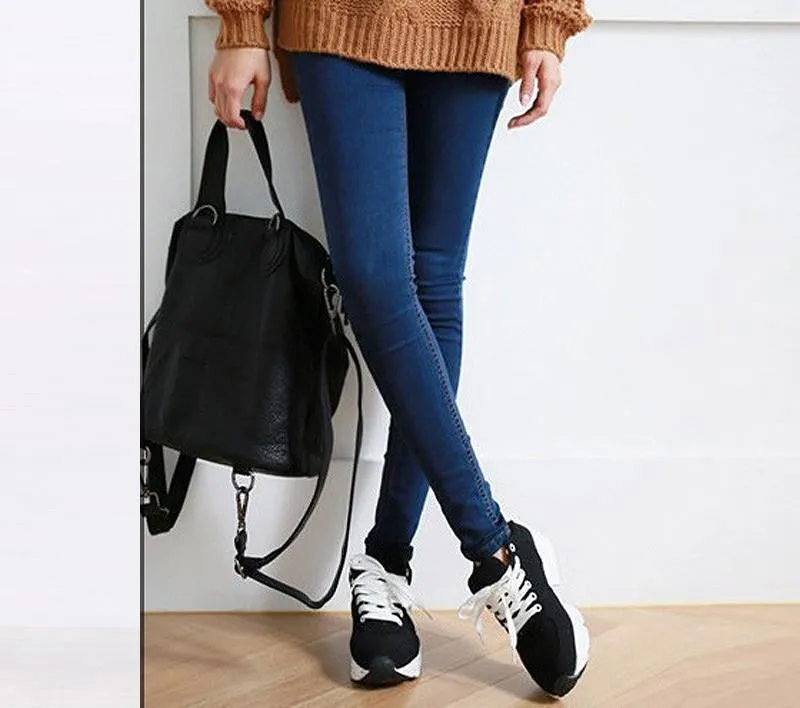 Skinny Jeans Woman Autumn Pencil Jeans For Women Fashion Slim Ankle-Length Jeans Women's Printed Denim Pants