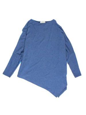 Soft Asymmetrical Top in Classic Blue