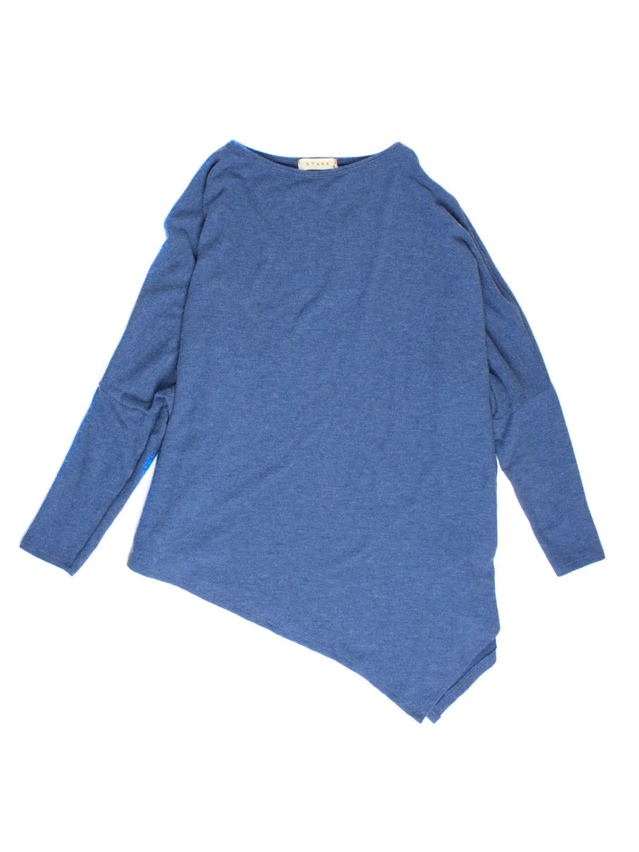 Soft Asymmetrical Top in Classic Blue