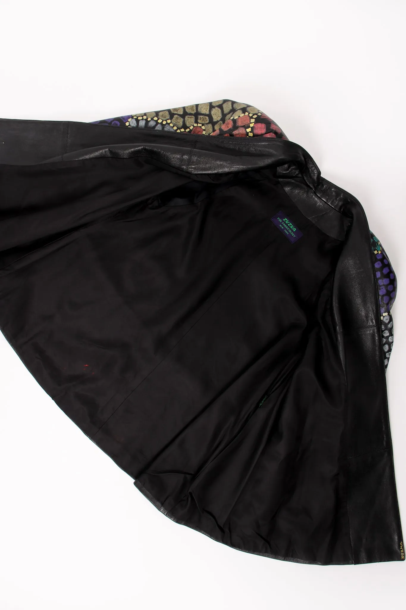 Spotted Leather Swing Jacket