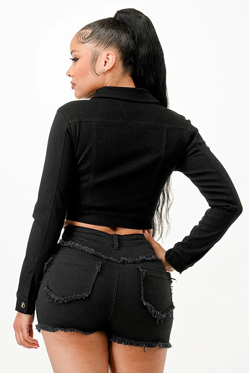 Stretch it Out Cropped Jacket