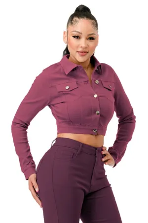 Stretch it Out Cropped Jacket