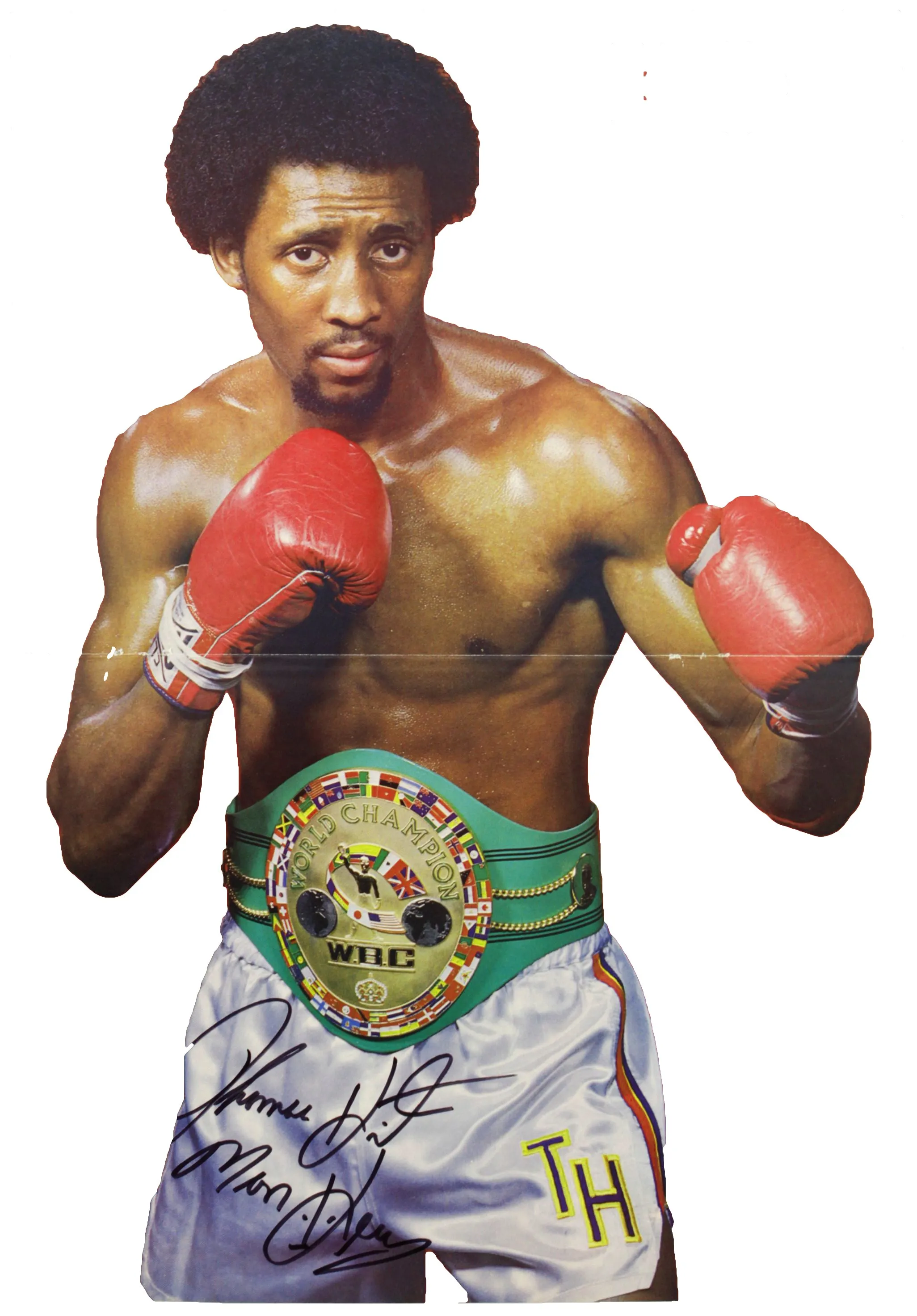 Sugar Ray Leonard & Tommy "Hitman" Hearns Signed 8x10 Photo (Beckett COA)