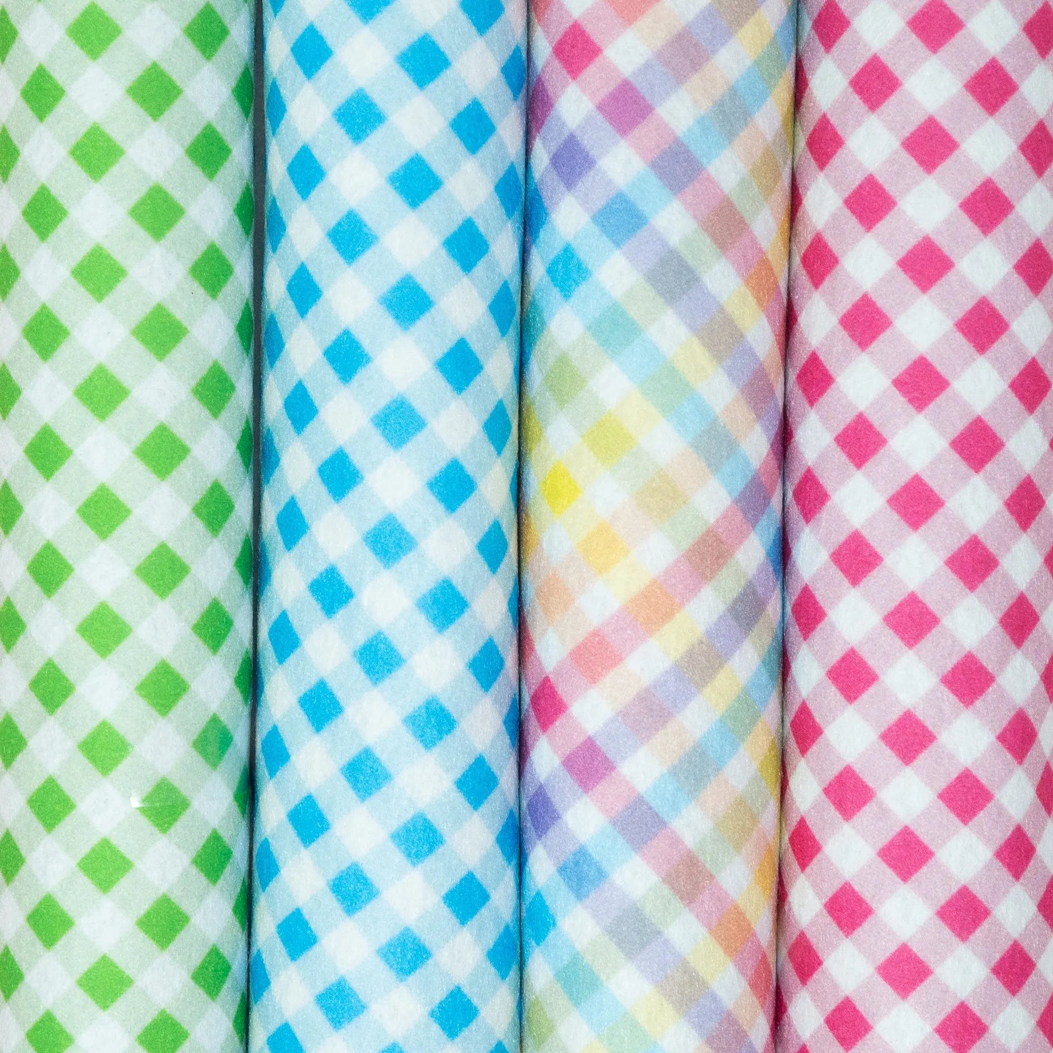 Summertime Gingham Printed Felt Collection/ Sheets