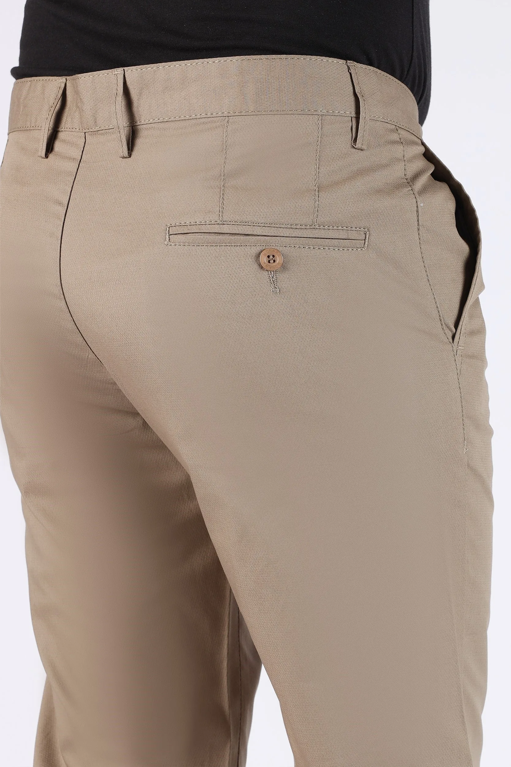 TAPPERED FIT COTTON PANTS