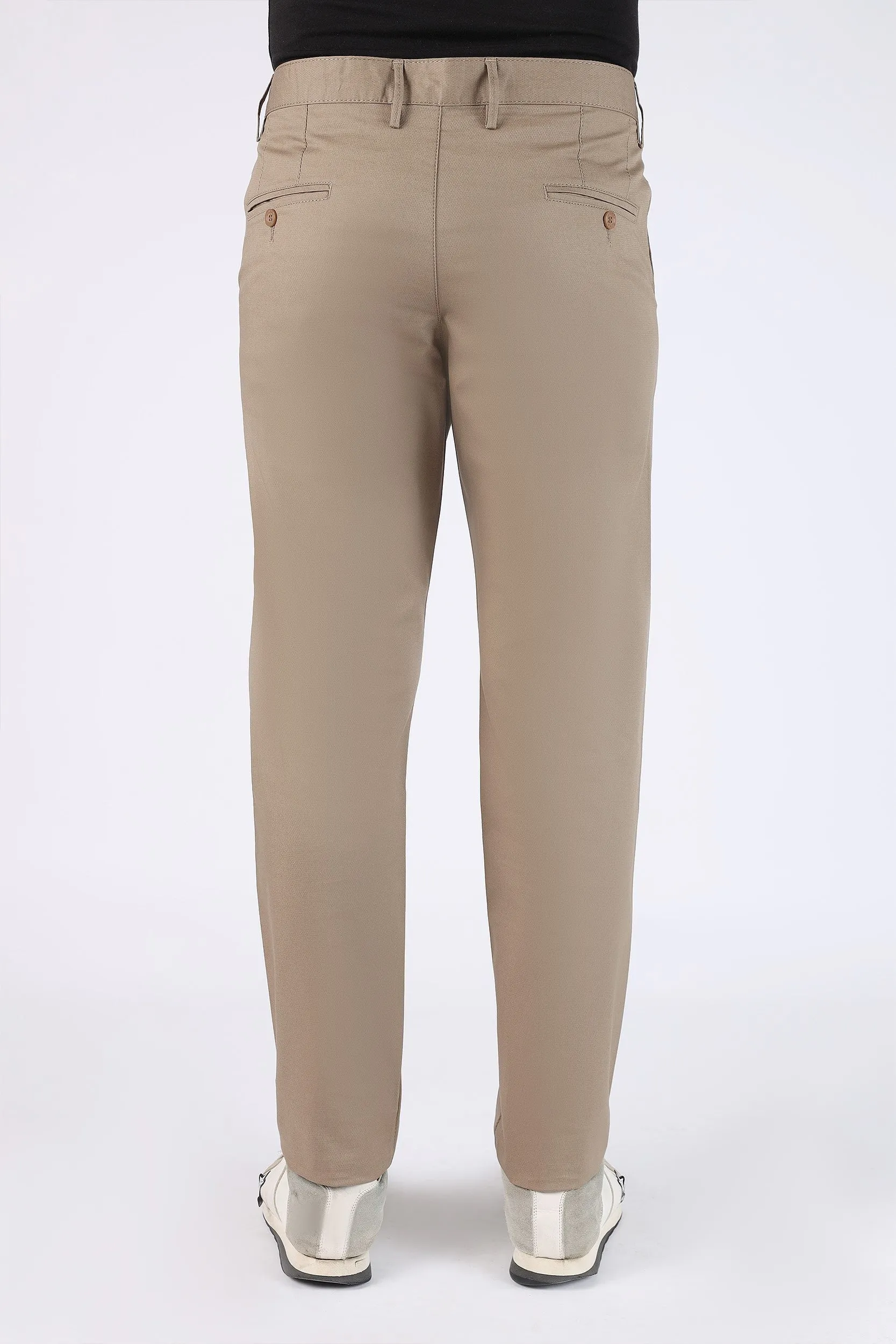TAPPERED FIT COTTON PANTS