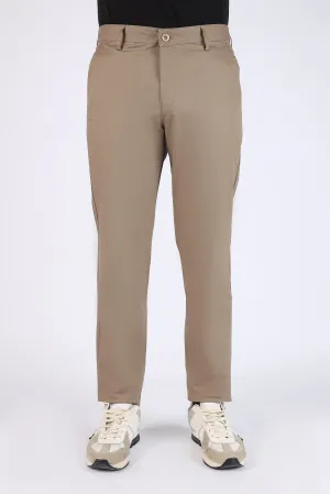 TAPPERED FIT COTTON PANTS
