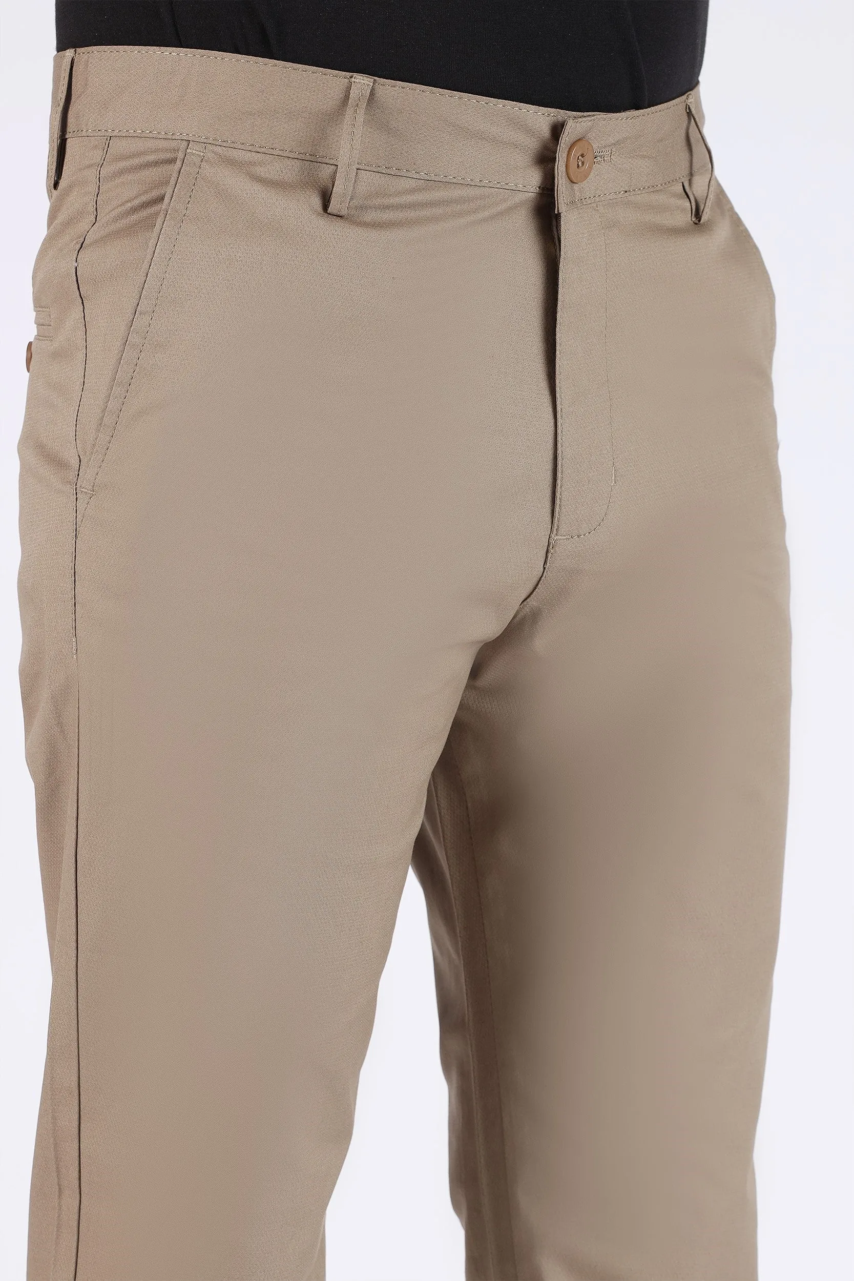 TAPPERED FIT COTTON PANTS