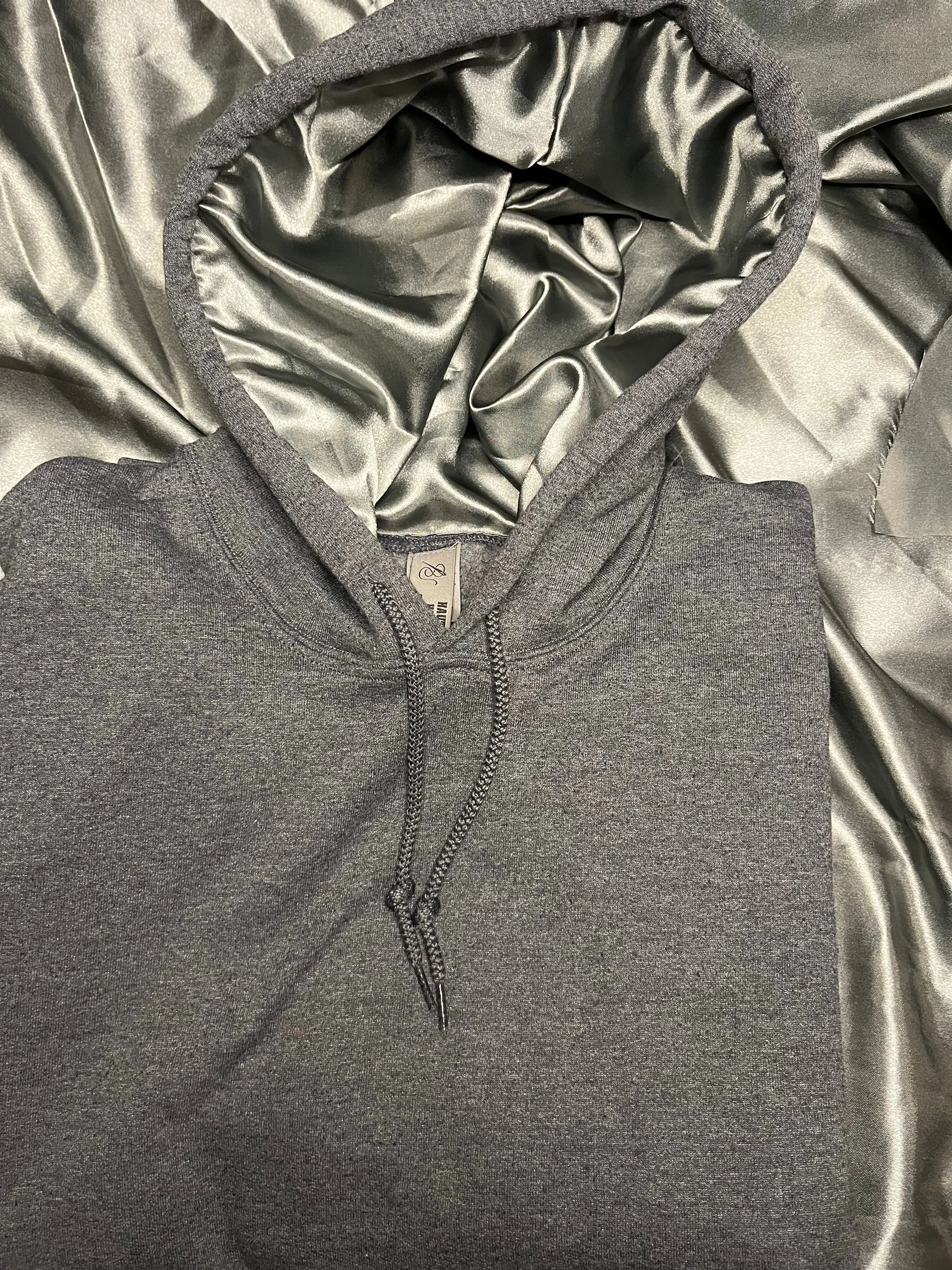 The Classic Collection: Smoke Gray Satin Lined Hoodie