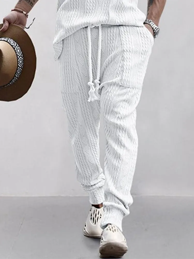 Trendy Jacquard Textured Sports Set