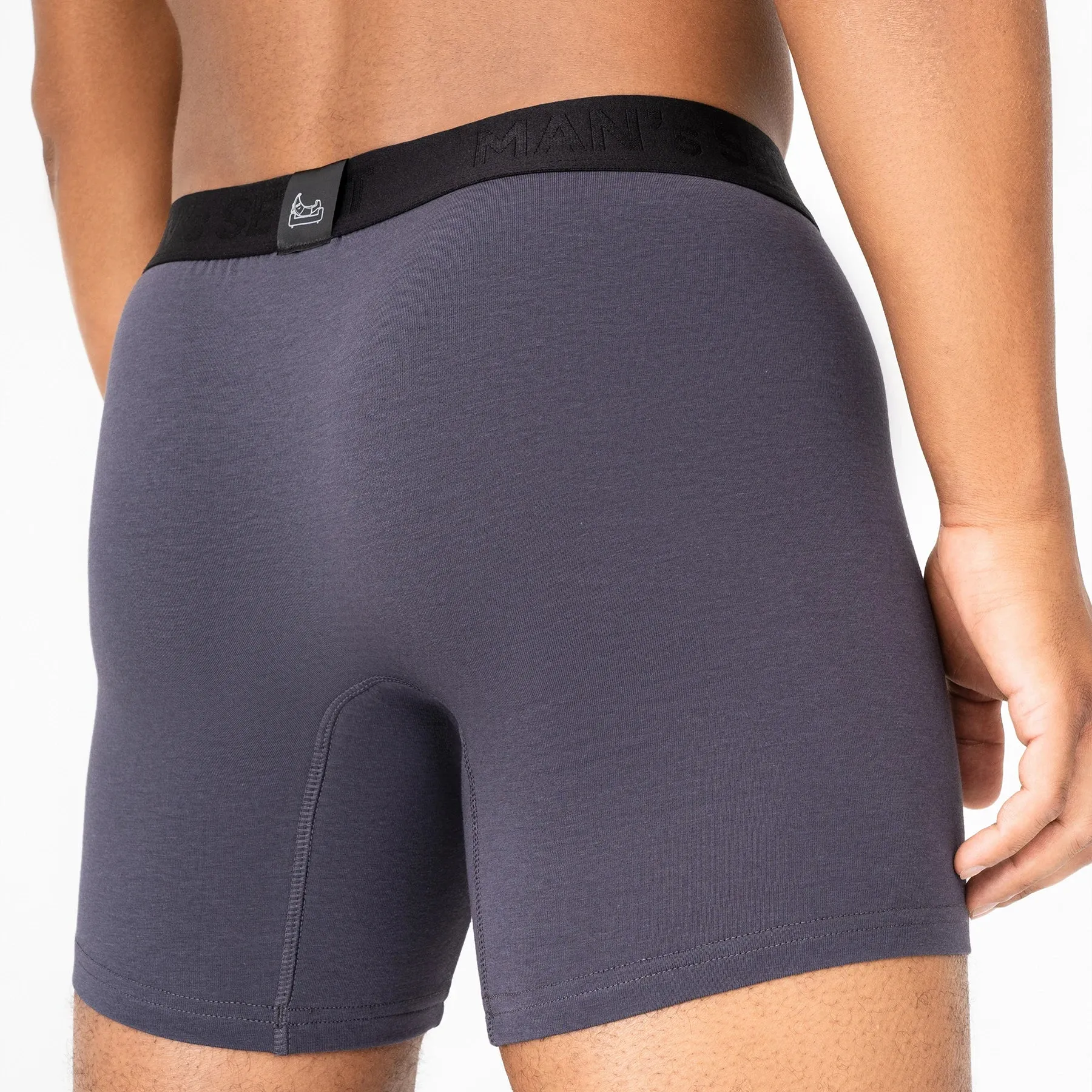 UltraSoft  Boxer Brief 7.6" OpenFly, Graphite