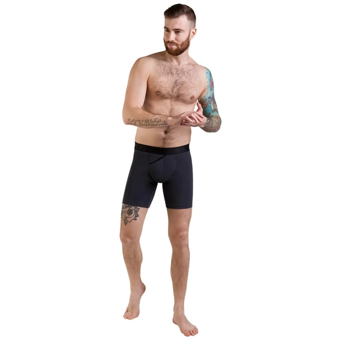 UltraSoft  Boxer Brief 7.6" OpenFly, Graphite