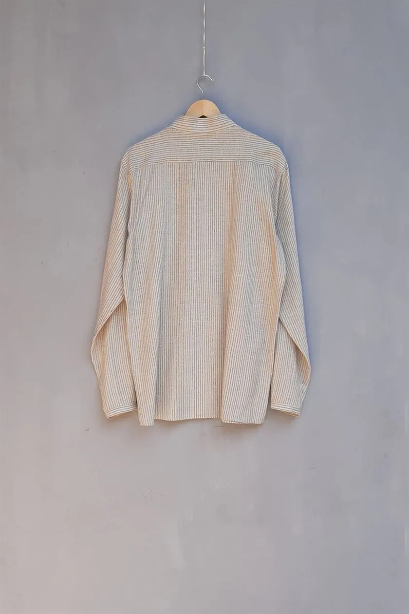 Urvashi Kaur   I   Maebashi SHIRT DEGREE SHIRT Hand Spun Cotton Shell TESSELLATE- 28