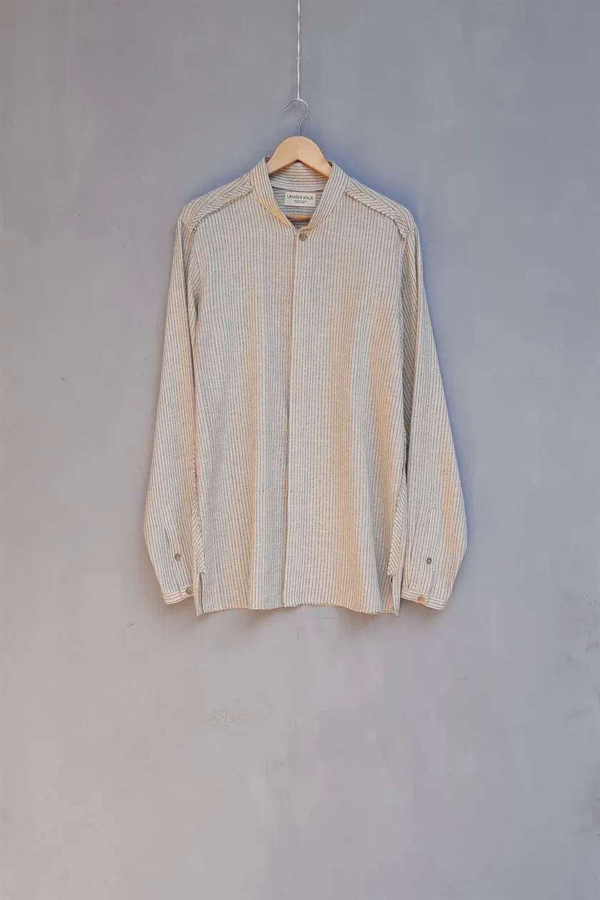 Urvashi Kaur   I   Maebashi SHIRT DEGREE SHIRT Hand Spun Cotton Shell TESSELLATE- 28