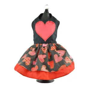 Valentine's Day Heart Harness Dog Dress