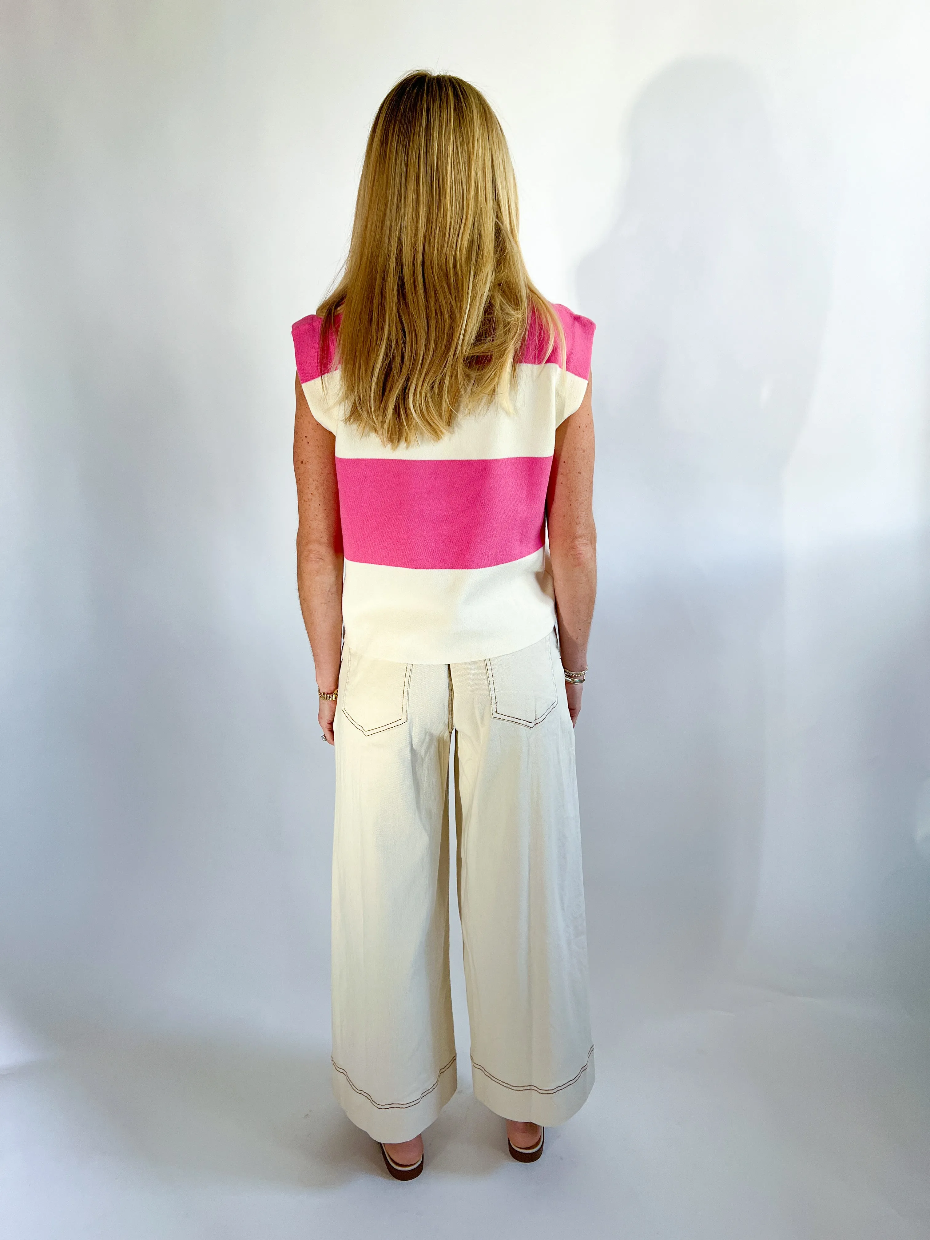 Wide Leg Crop Flare Denim