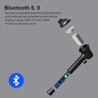 Wireless Bluetooth 5.0 Earphone Earbuds Sports Headsets In-Ear Stereo Headphones