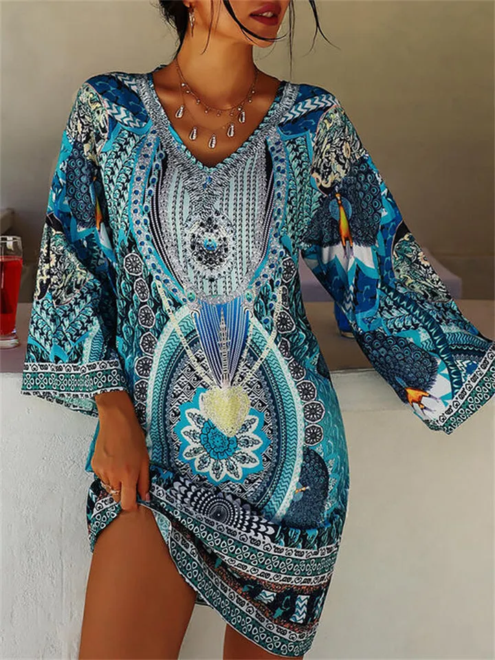 Women's Beautiful Ethnic Style Printed Casual Dress