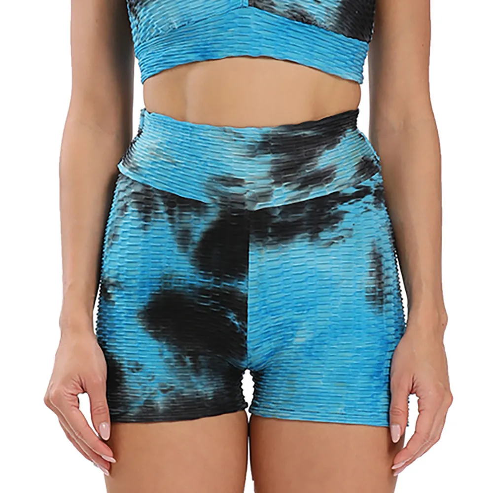Women's Fashion Jacquard Tie-dye High-waisted Sports Yoga Pants