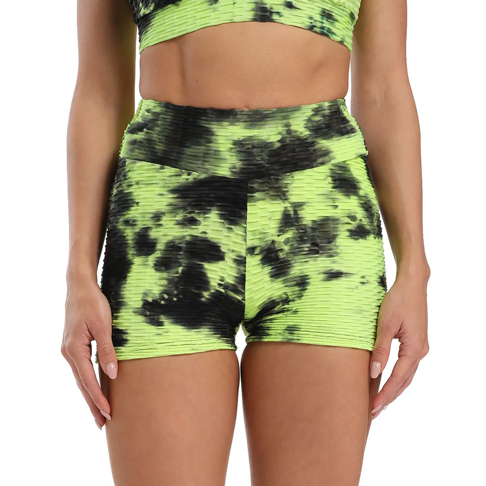 Women's Fashion Jacquard Tie-dye High-waisted Sports Yoga Pants