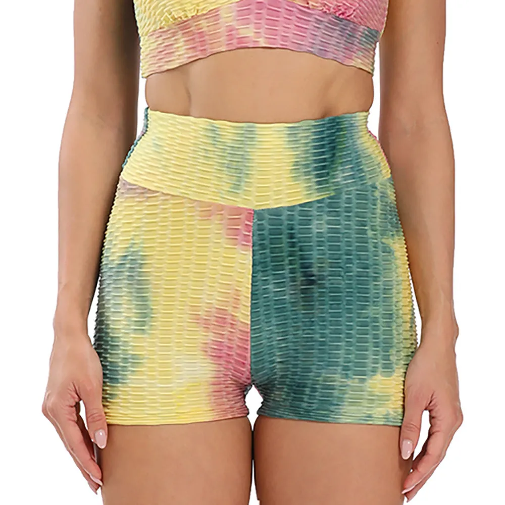 Women's Fashion Jacquard Tie-dye High-waisted Sports Yoga Pants