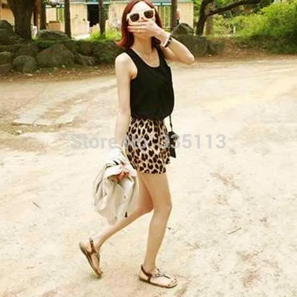 Women's Leopard Hot Shortys