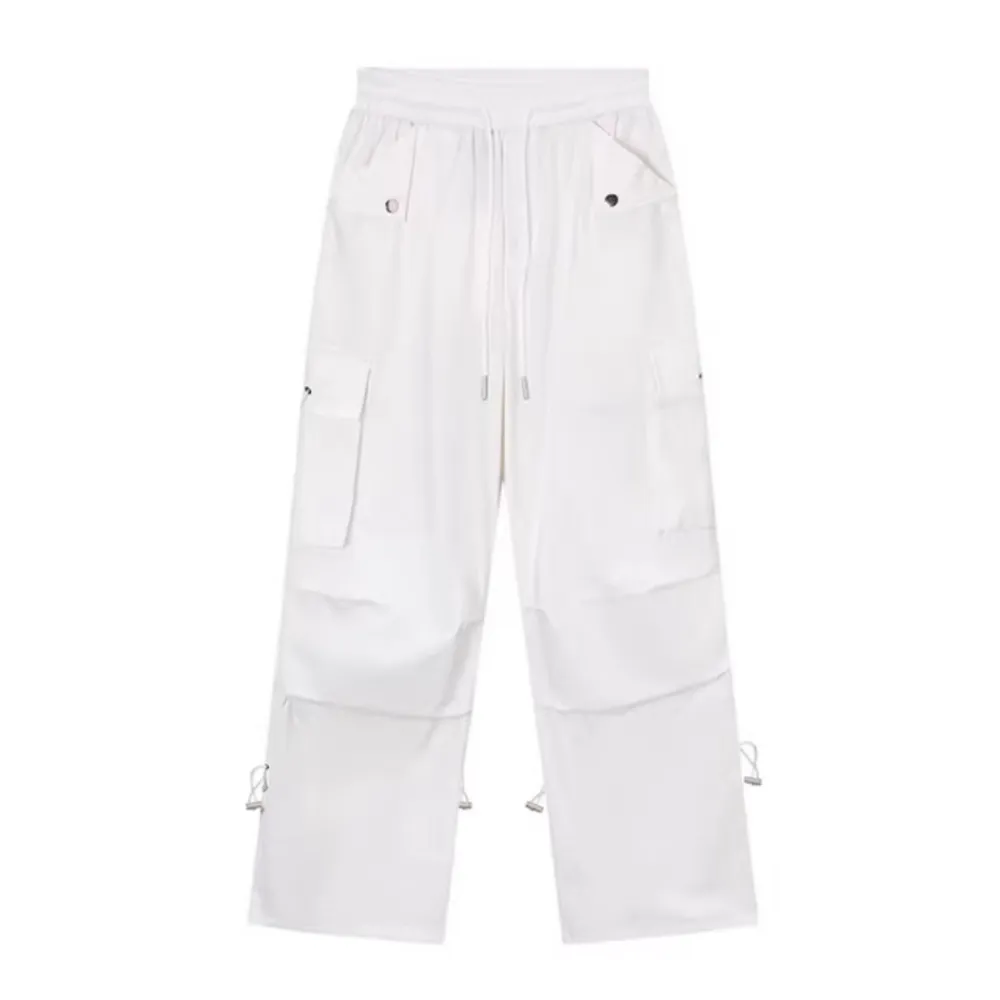 Women's Solid Color Large Pocket Cargo Pants