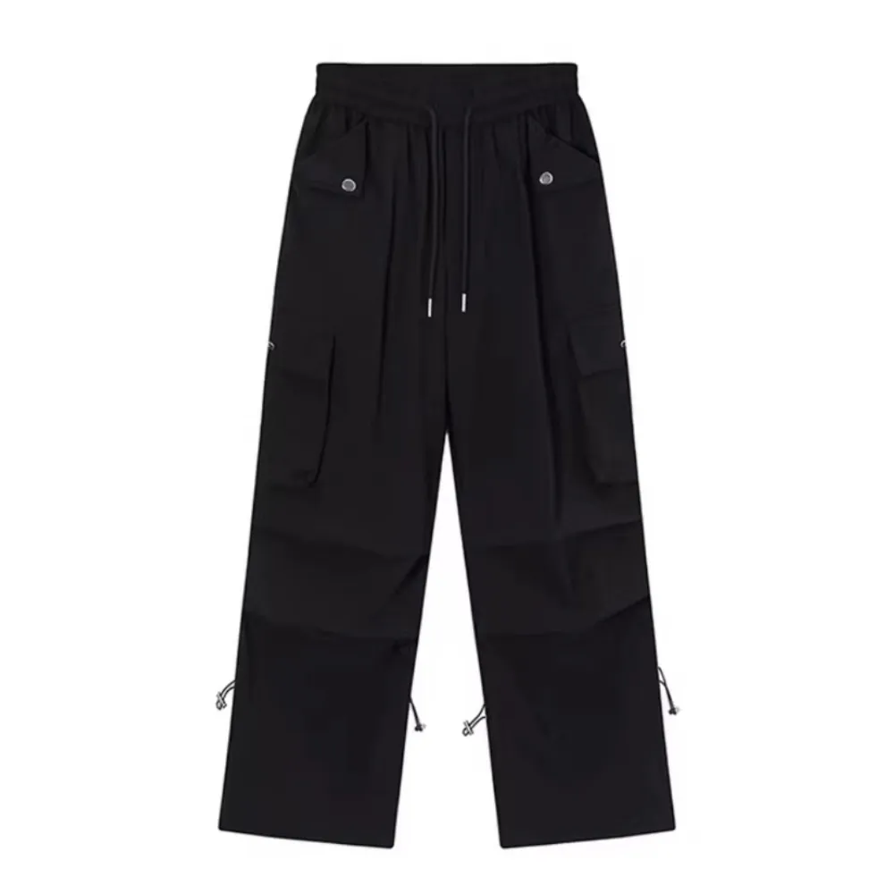 Women's Solid Color Large Pocket Cargo Pants