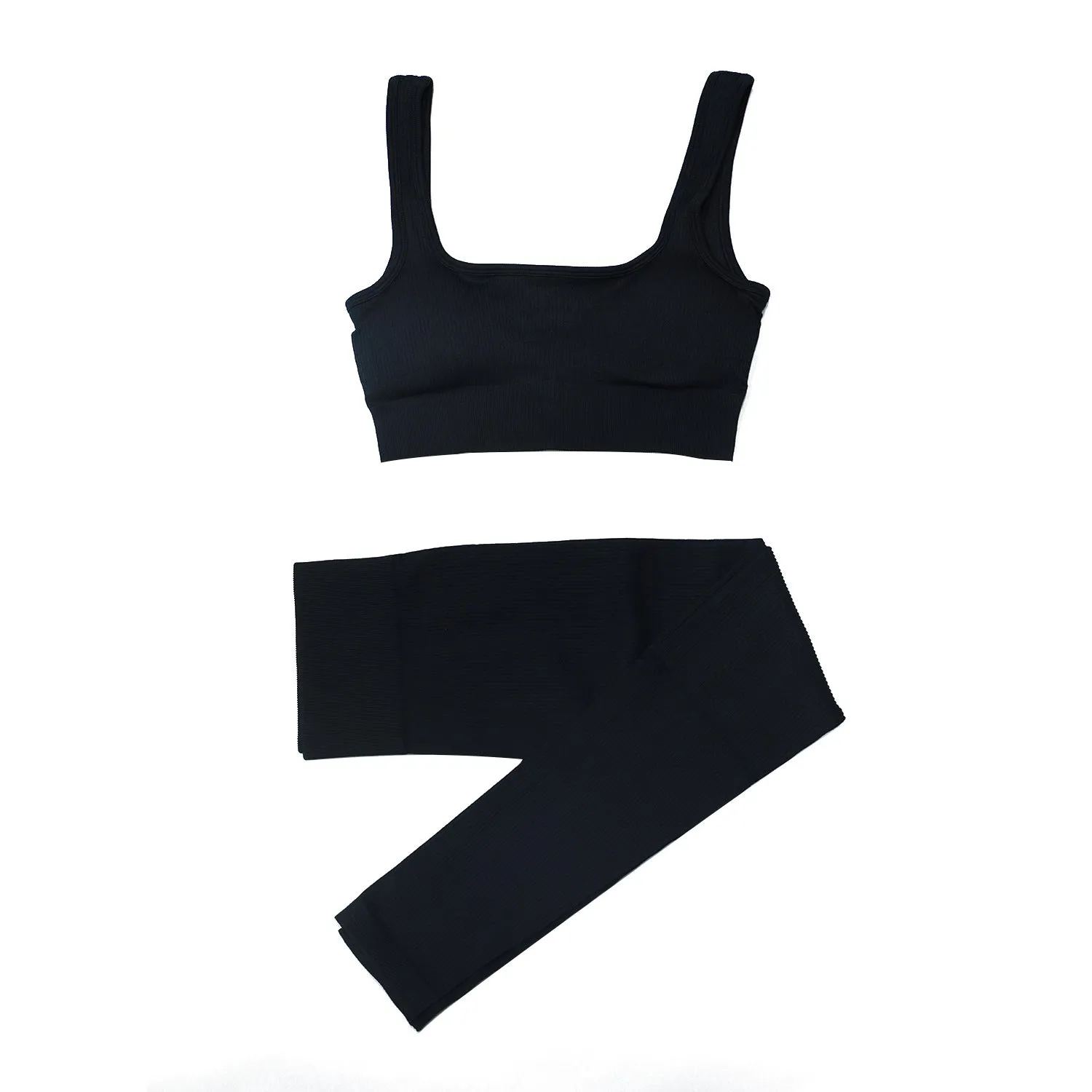 Women’s Two-Piece Seamless Yoga Set - Sports Bra, Leggings & Shorts