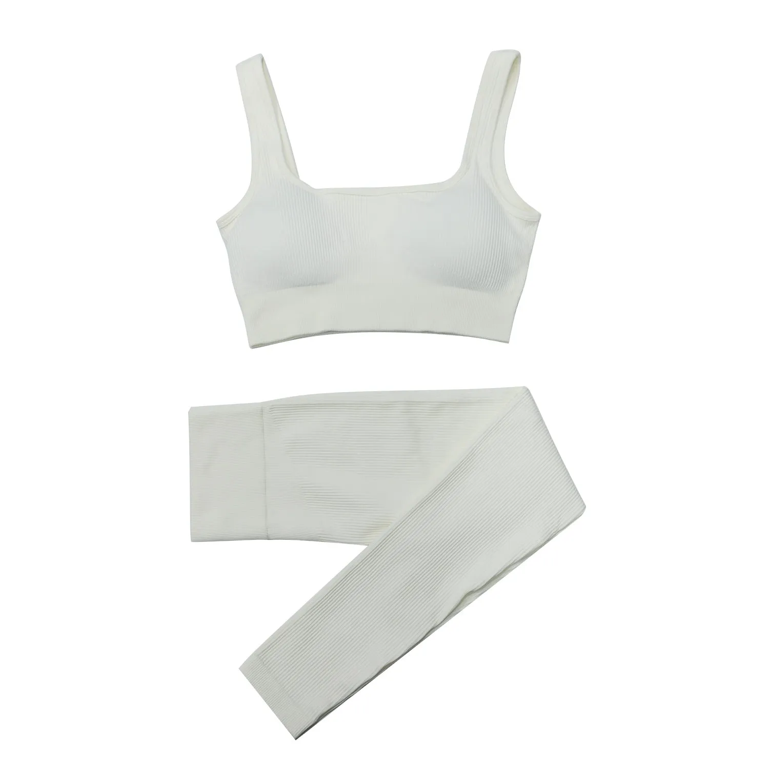 Women’s Two-Piece Seamless Yoga Set - Sports Bra, Leggings & Shorts