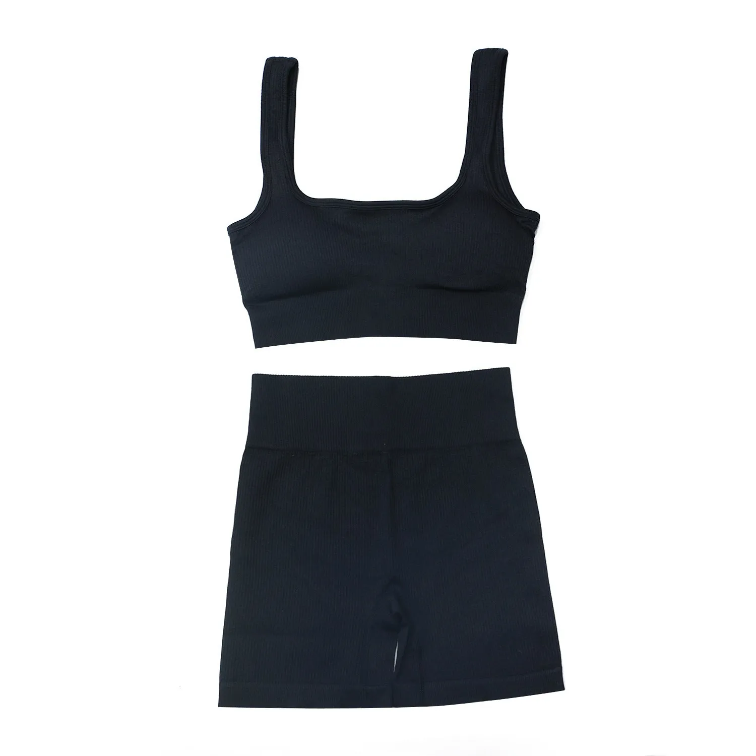 Women’s Two-Piece Seamless Yoga Set - Sports Bra, Leggings & Shorts