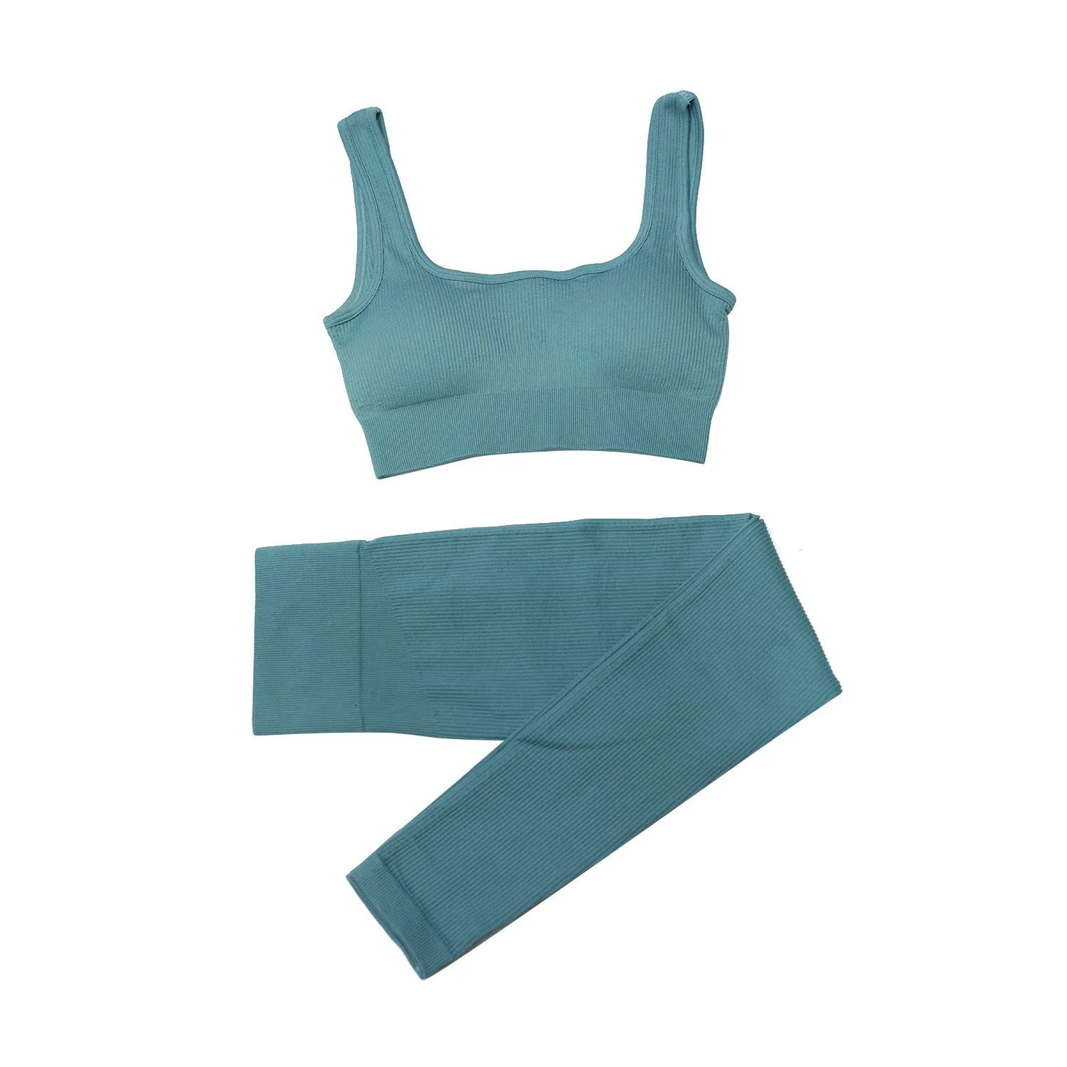 Women’s Two-Piece Seamless Yoga Set - Sports Bra, Leggings & Shorts