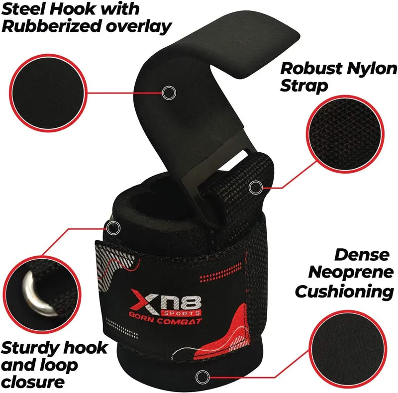 XN8 Weight Lifting Hooks Straps