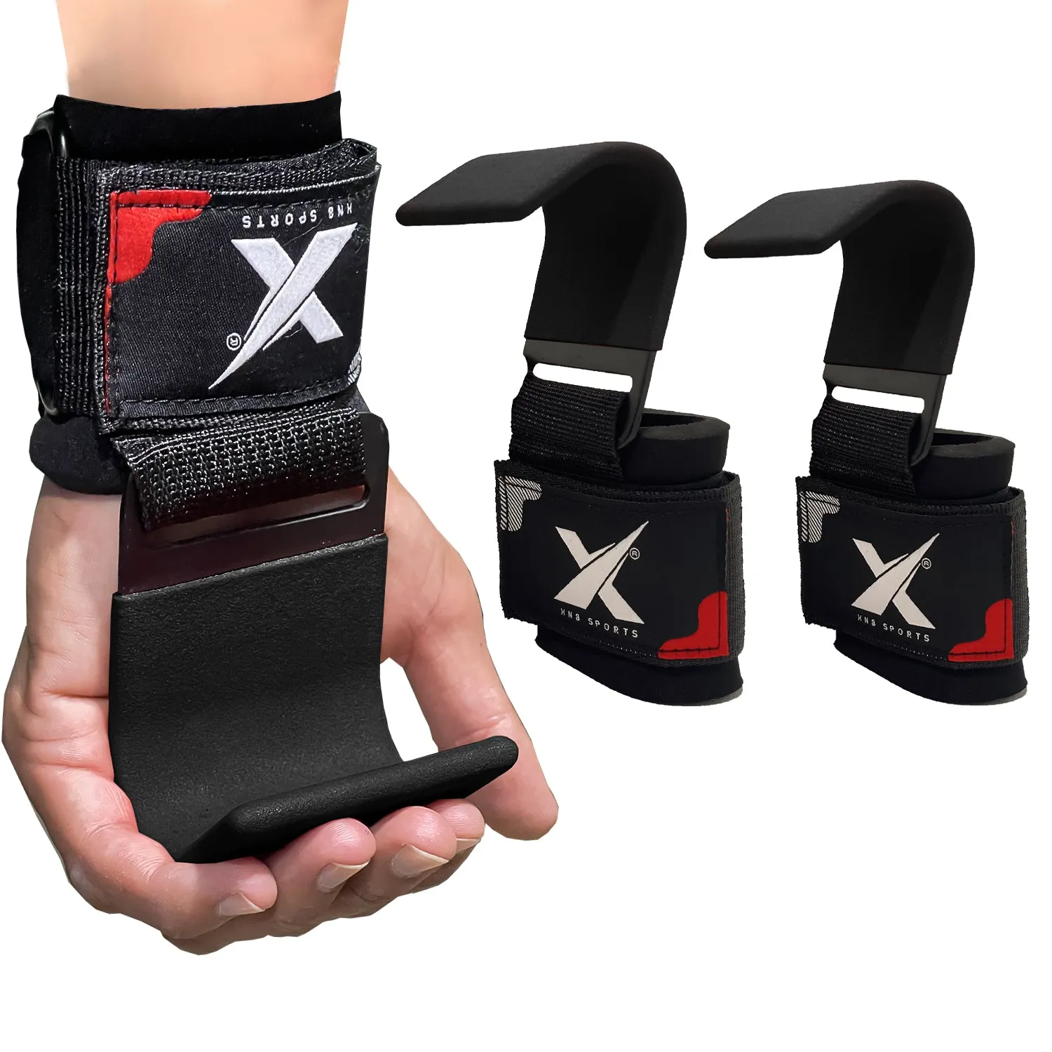 XN8 Weight Lifting Hooks Straps