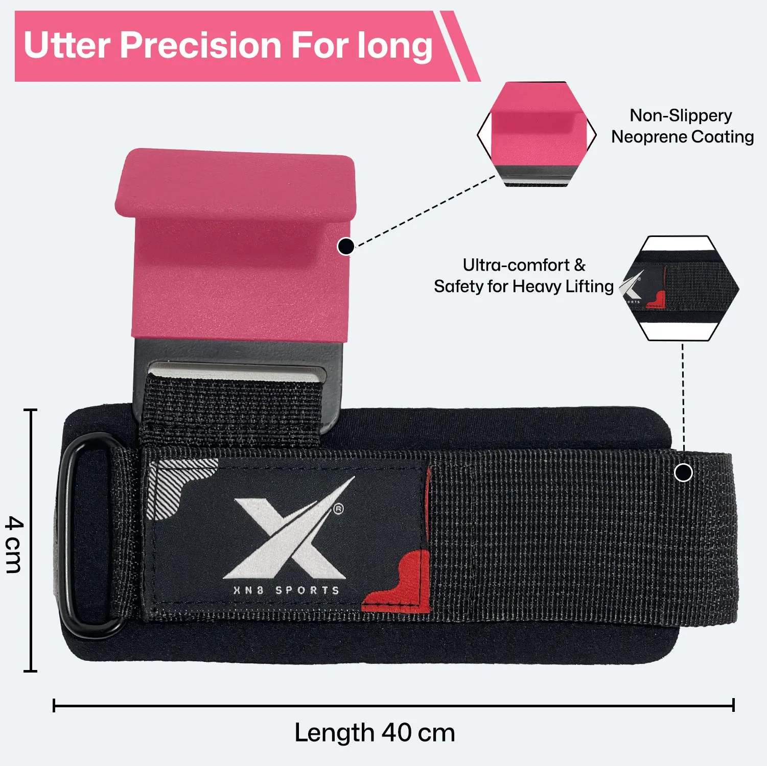 XN8 Weight Lifting Hooks Straps