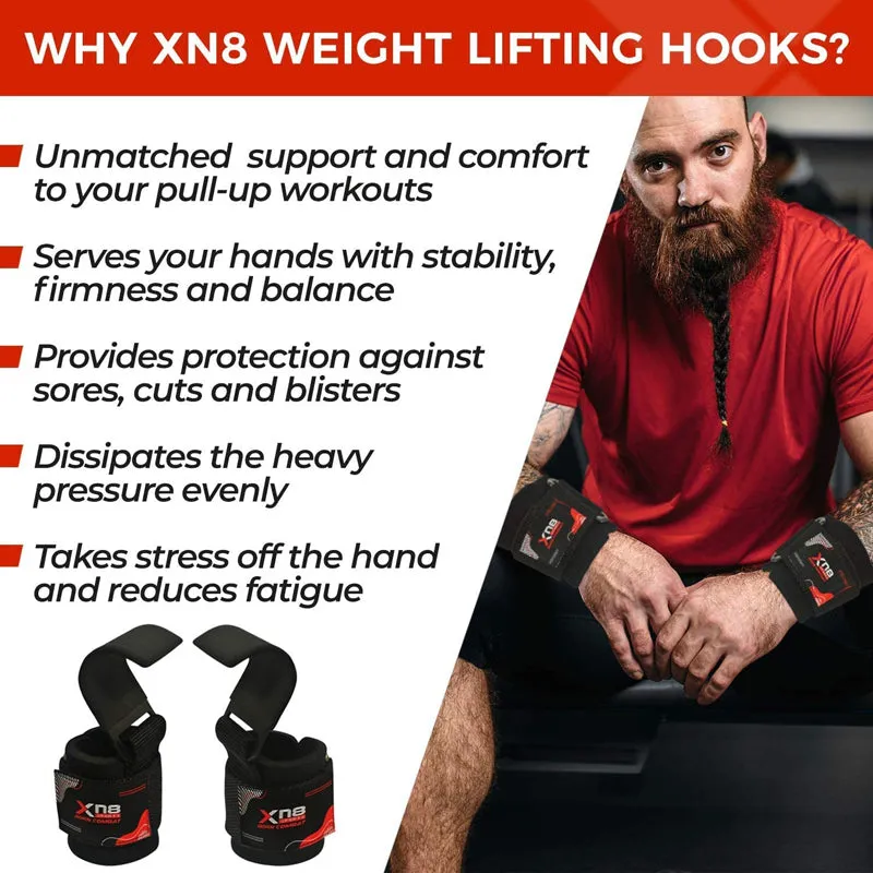 XN8 Weight Lifting Hooks Straps
