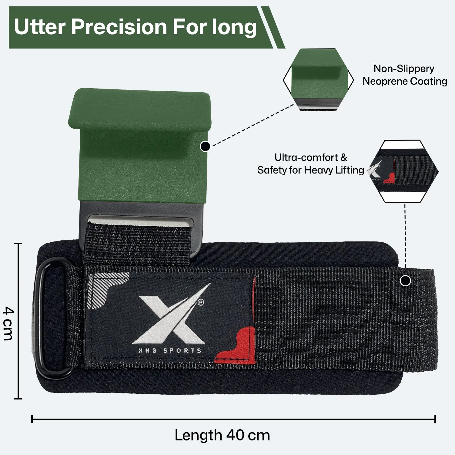 XN8 Weight Lifting Hooks Straps