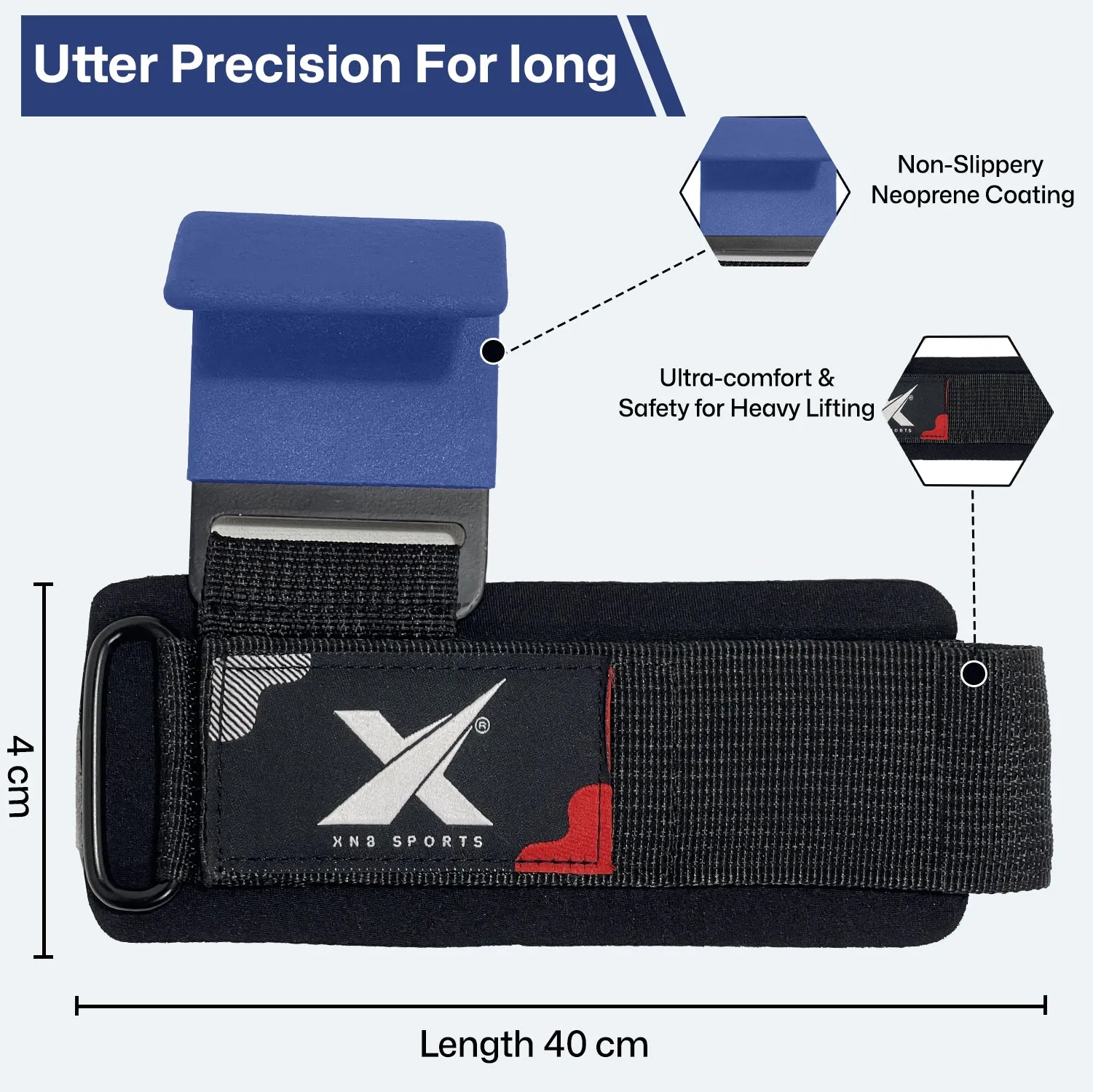 XN8 Weight Lifting Hooks Straps