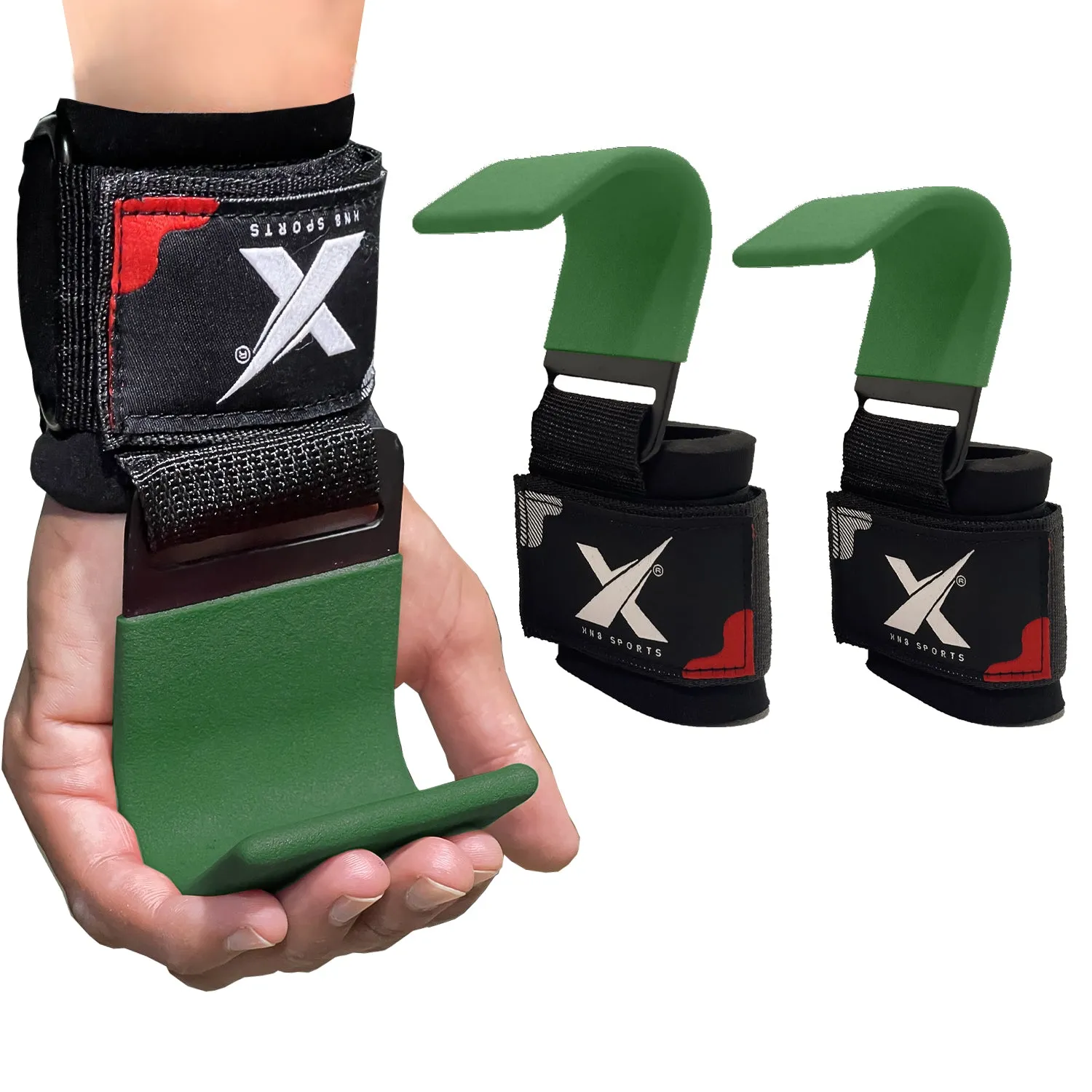 XN8 Weight Lifting Hooks Straps