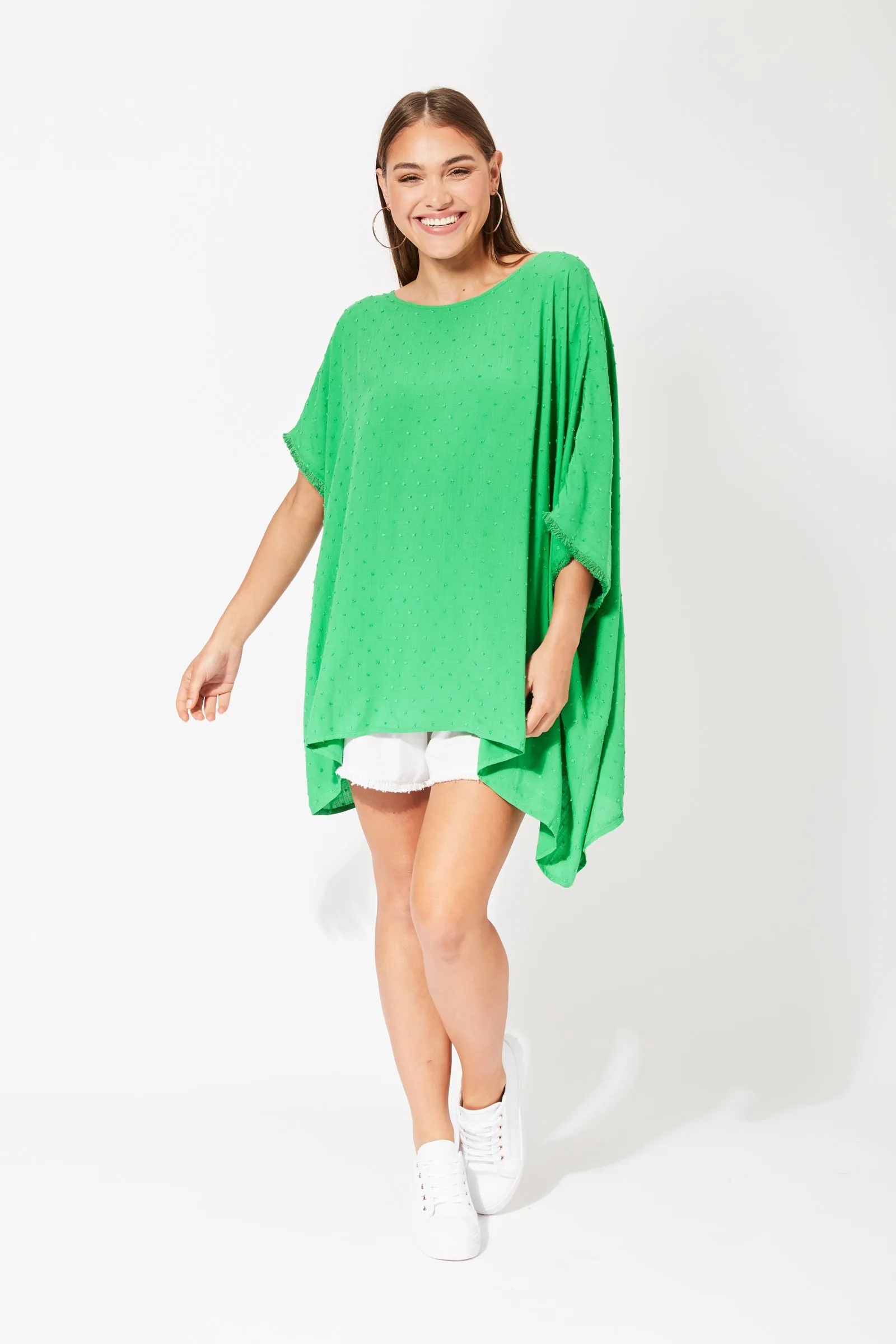 Zanzibar Asymmetric top in Key Lime by Haven