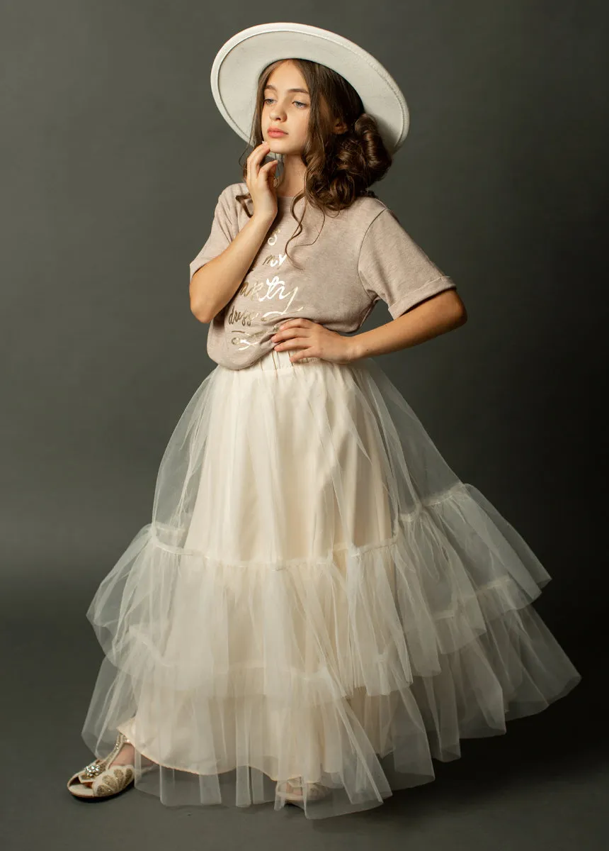 Zenni Skirt in Cream