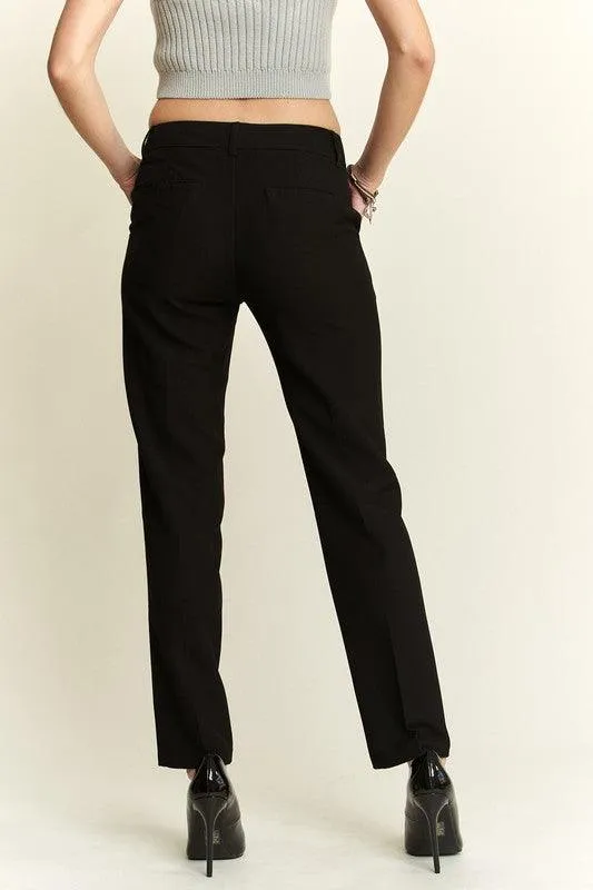 Zipper Skinny 2 Pockets Pants
