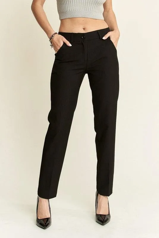 Zipper Skinny 2 Pockets Pants