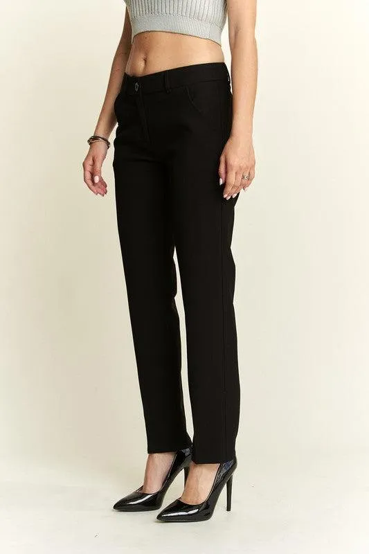 Zipper Skinny 2 Pockets Pants