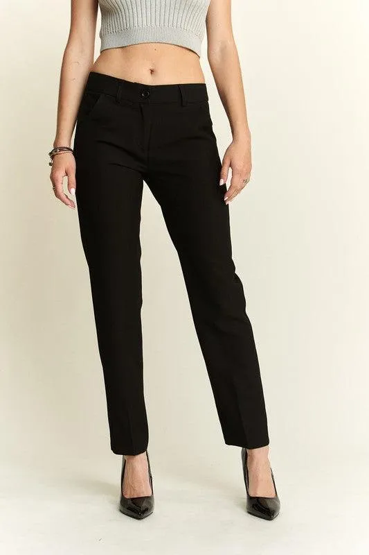 Zipper Skinny 2 Pockets Pants